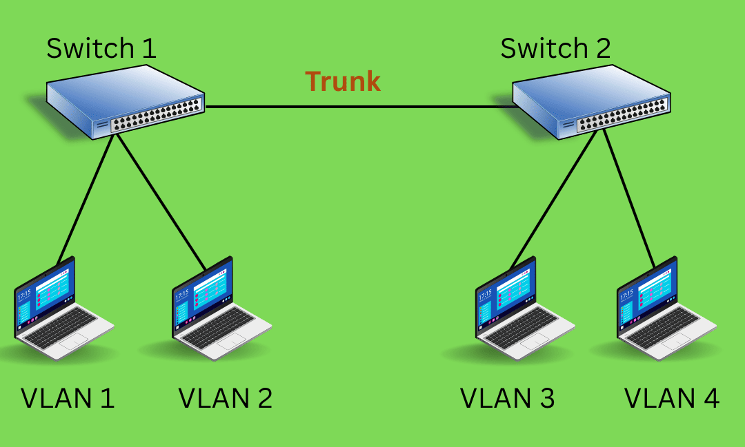 Vlan trunking and trunk diagram